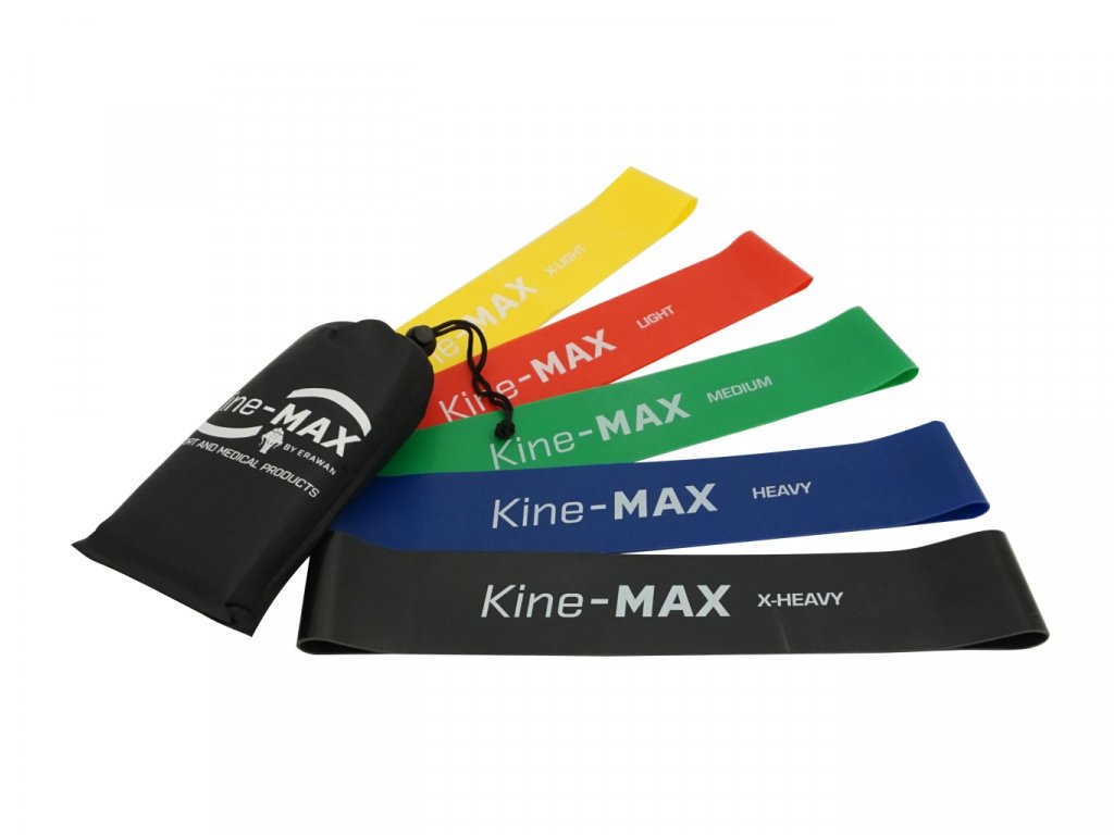 MINI LOOP RESISTANCE BAND KIT - SET POSILOVACÍCH GUM - ( 5KS - EXTRA LEHKÁ AŽ EXTRA TĚŽKÁ )